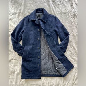 J.Crew Men’s Navy Wool Coat [Size: XS]
